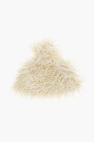 Eco-Fur Beanie with Pom-Pom