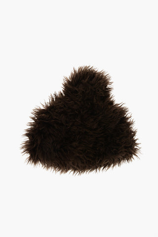 Eco-Fur Beanie with Pom-Pom