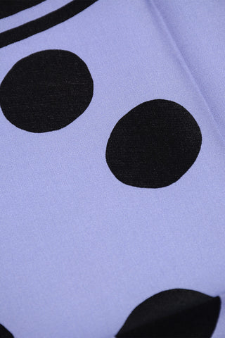 Pochette in Seta con Motivo a Pois