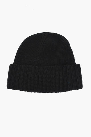 Beanie In Misto Lana con Monogram in metallo