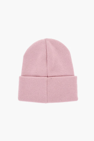 Beanie in Lana con Ricamo in Rilievo