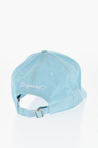 Vintage Effect Gabardine Cotton Cap with Embossed Embroidery