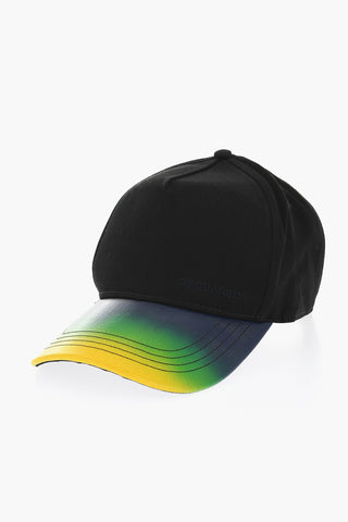 Cotton Gabardine Cap with Gradient Visor