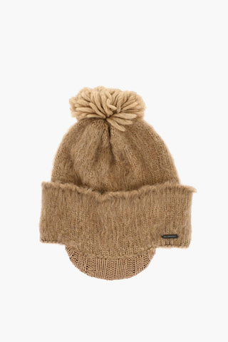 Beanie In misto Lana con Visiera