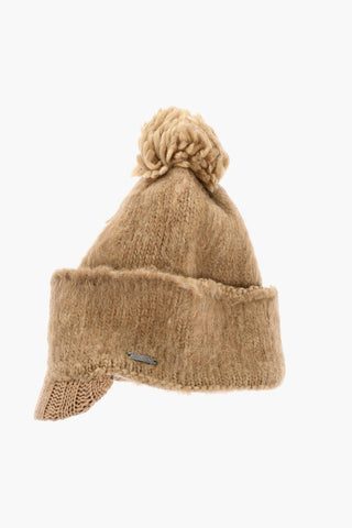 Wool Blend Beanie with Visor