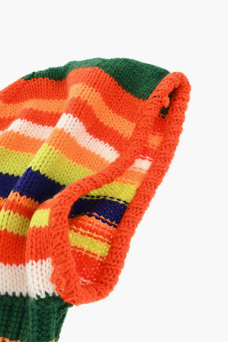 Multicolor Wool Blend Balaclava