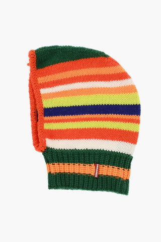 Multicolor Wool Blend Balaclava