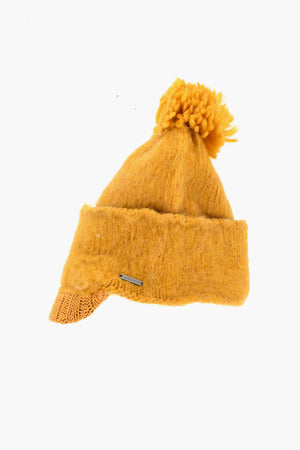 Wool-Blend Beanie With Visor