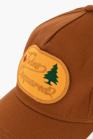 Vintage Effect Cotton Cap with Patch