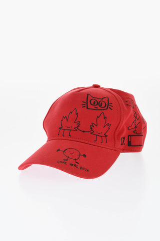 Cappello Baseball In Twill Ricamato