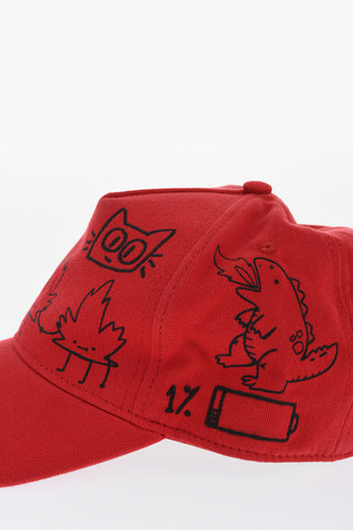 Cappello Baseball In Twill Ricamato
