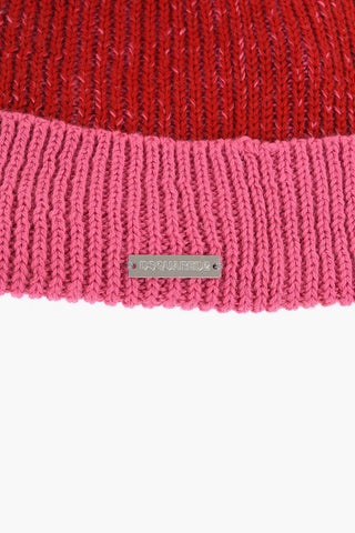Two-Tone Wool-Blend Beanie
