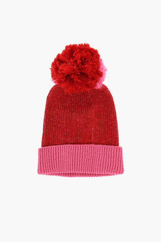 Two-Tone Wool-Blend Beanie