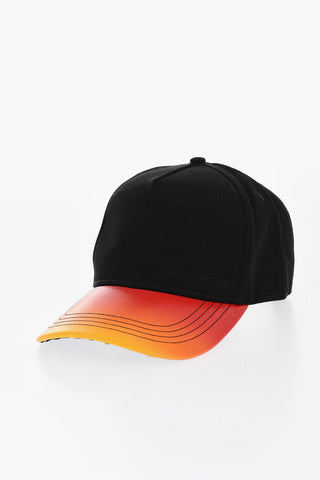 Cotton Gabardine Cap with Gradient Visor