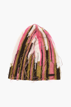Mehrfarbige Mütze Aus Nylon Und Wolle