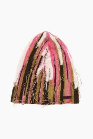 Mehrfarbige Mütze Aus Nylon Und Wolle