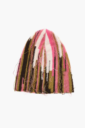 Mehrfarbige Mütze Aus Nylon Und Wolle