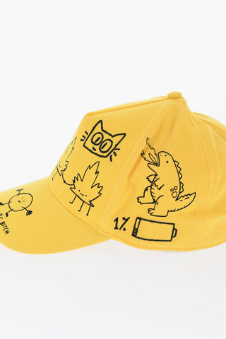 Cotton Cap with Embroidery