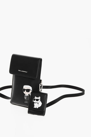 Leather Smartphone Holder with Matching AirPods Case
