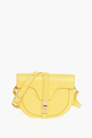 Textured Leather SMALL BESACE Saddle Bag