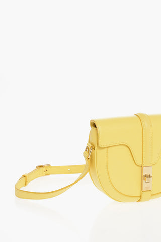Textured Leather SMALL BESACE Saddle Bag