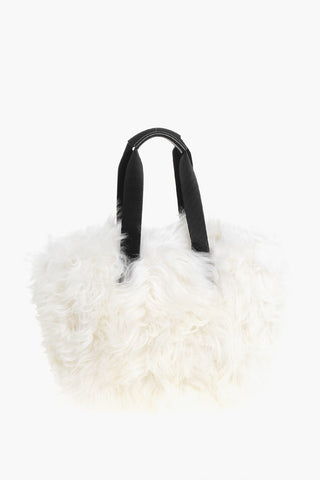 GRENOBLE APRES-SKI Borsa Tote in Pelliccia con Inserti in Pelle