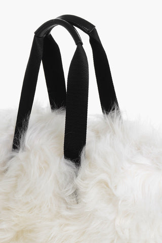 GRENOBLE APRES-SKI Fur Tote Bag with Leather Inserts