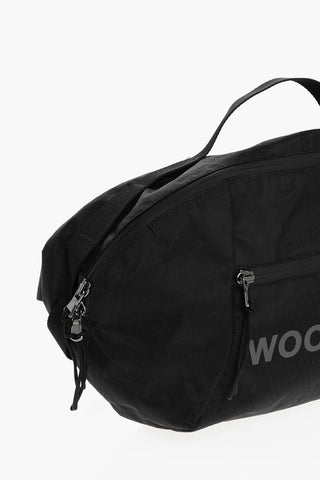 TODD SNYDER BLACK LABEL Technical Fabric X-PAC Maxi Waist Bag with Printed Logo
