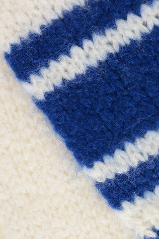 Solid Mohair-Blend Scarf with Contrast Details