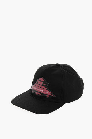 GARAVANI UNDERCOVER JUN TAKAHASHI Cappello Baseball in Tinta Unita con Logo Stampato