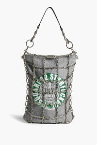 Plüschtasche mit Kette