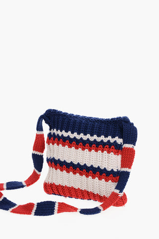 Borsa a Tracolla Crochet con Chiusura Alamari