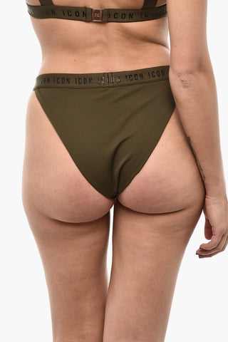 Slip Bikini ICON a Tinta Unita Con Banda Logata