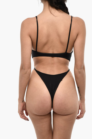 Einteiliger Badeanzug ICON aus Nylon mit offenem Rücken