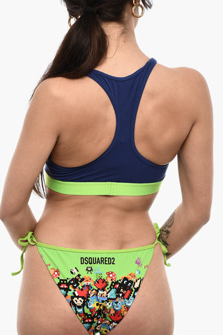 Solid-Color Bikini Top with Cut-Out Detail