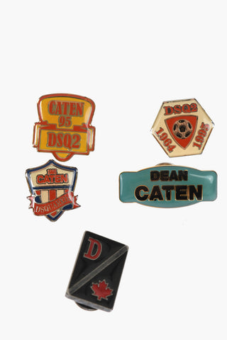 Set 5 Paia di Spille In Metallo con Monogram