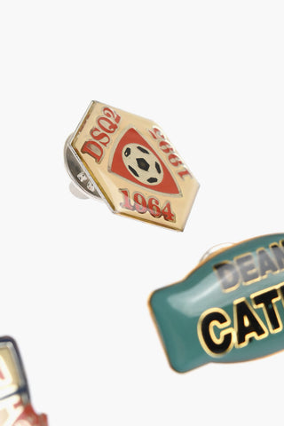 Set 5 Paia di Spille In Metallo con Monogram