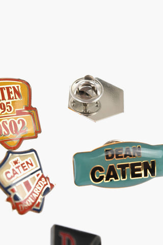 Set 5 Paia di Spille In Metallo con Monogram