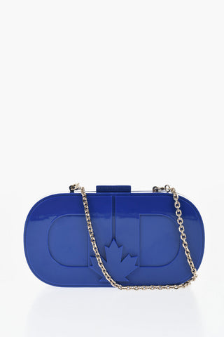 Solid Color Shoulder Bag with Maxi Monogram and Chain