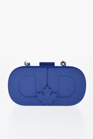 Solid Color Shoulder Bag with Maxi Monogram and Chain