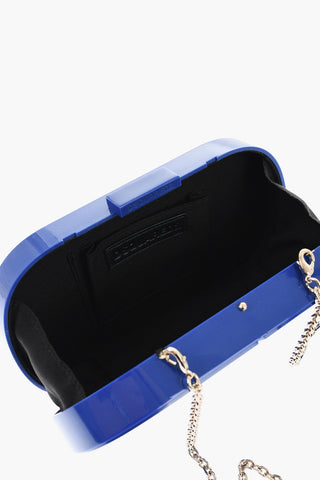 Solid Color Shoulder Bag with Maxi Monogram and Chain