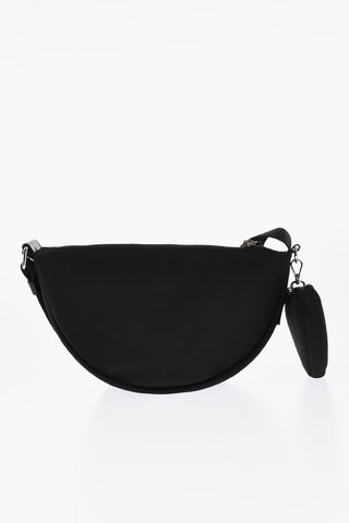 Fabric Shoulder Bag ICON With Heart-Shaped Pendant