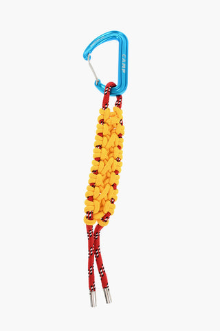 Zweifarbiger Stoff-Schlüsselanhänger Mit Maxi-Karabiner