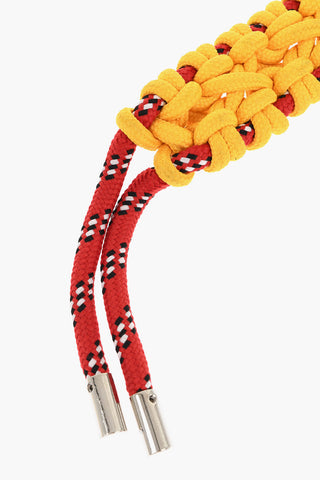 Zweifarbiger Stoff-Schlüsselanhänger Mit Maxi-Karabiner