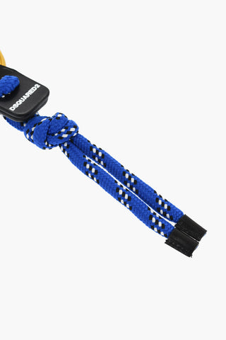 Fabric Keyring with Gold-Effect Maxi Carabiner