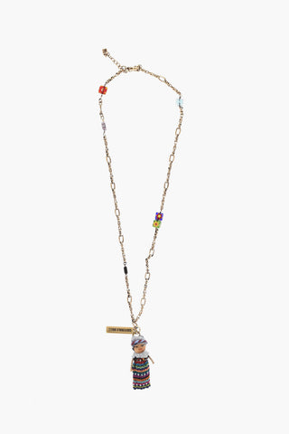Golden Effect GUATEMALA DOLLS Necklace with Pendant
