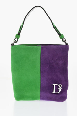 Bicolor Suede Mini Bag