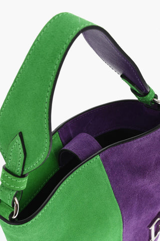 Bicolor Suede Mini Bag