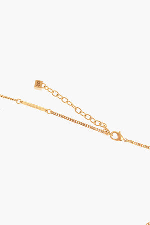 Collana a Catena in Effetto Dorato con Pendente Cavallo