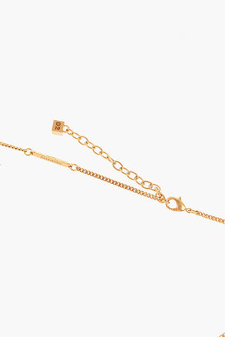 Gold-Effect Chain Necklace with Horse Pendant